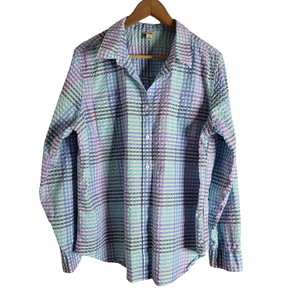 L.L. Bean Multicolor Plaid Shirt